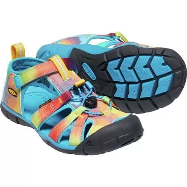  Dětské sandály KEEN SEACAMP II CNX YOUTH VIVID BLUE/ORIGINAL TIE DYE 