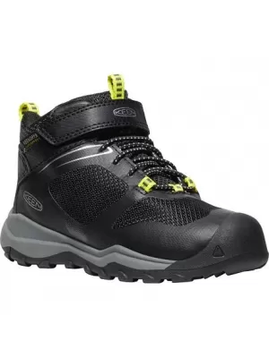Dětské boty KEEN WANDURO MID WP BLACK/SILVER