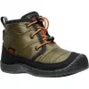 Dětské boty KEEN HOWSER II CHUKKA WP YOUTH DARK OLIVE/GOLD FLAME