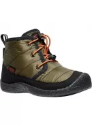 Dětské boty KEEN HOWSER II CHUKKA WP YOUTH DARK OLIVE/GOLD FLAME