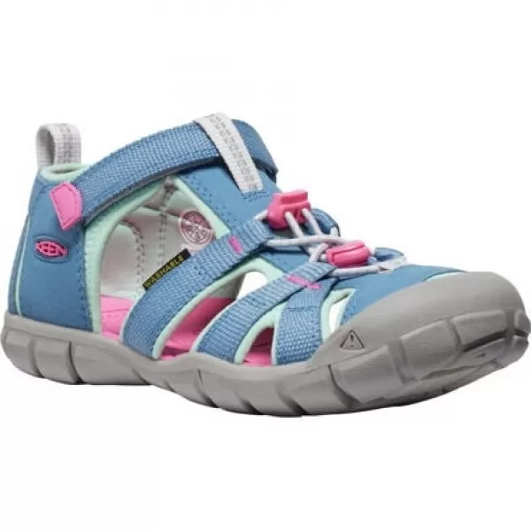  Dětské sandály KEEN SEACAMP II CNX YOUTH CORONET BLUE/HOT PINK 