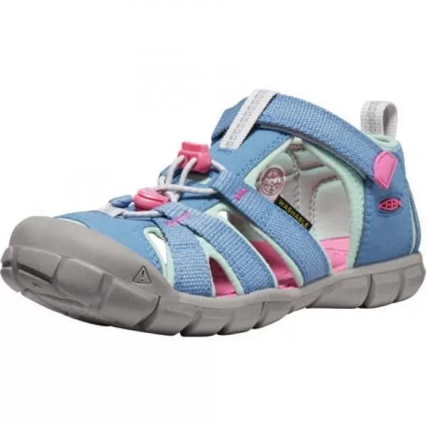  Dětské sandály KEEN SEACAMP II CNX YOUTH CORONET BLUE/HOT PINK 