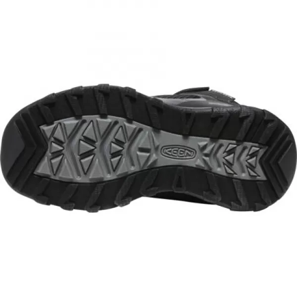  Dětské boty KEEN WANDURO MID WP BLACK/SILVER 