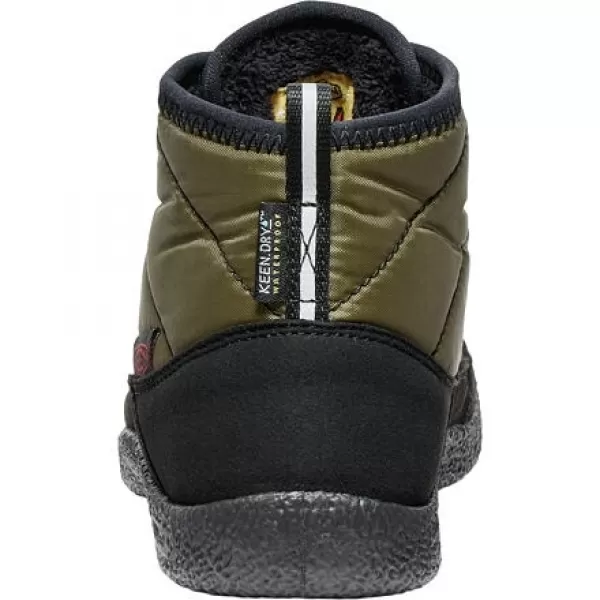  Dětské boty KEEN HOWSER II CHUKKA WP YOUTH DARK OLIVE/GOLD FLAME 