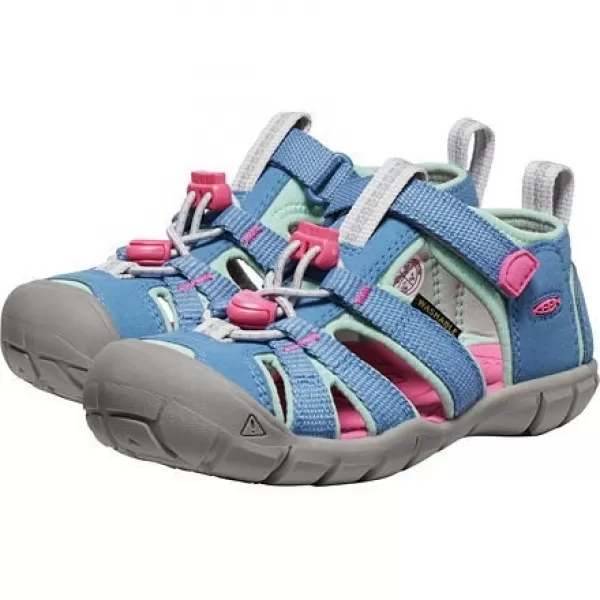 Dětské sandály KEEN SEACAMP II CNX CORONET BLUE/HOT PINK 
