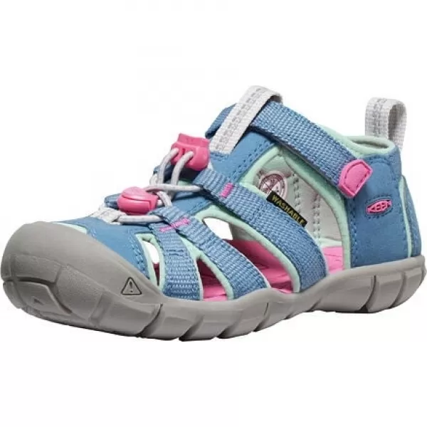  Dětské sandály KEEN SEACAMP II CNX CORONET BLUE/HOT PINK 