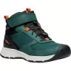 Dětské boty KEEN SKUA MID WP YOUTH PONDEROSA PINE/GOLD FLAME