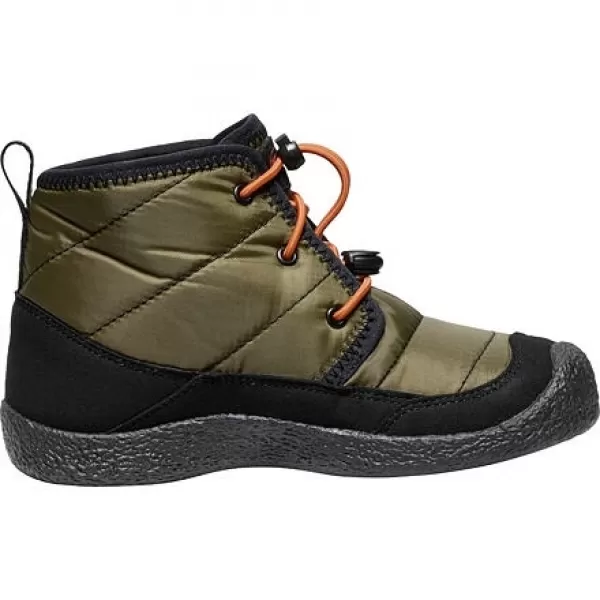  Dětské boty KEEN HOWSER II CHUKKA WP YOUTH DARK OLIVE/GOLD FLAME 