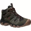 Panské boty KEEN HEADOUT MID WP BLACK OLIVE/FOSSIL ORANGE