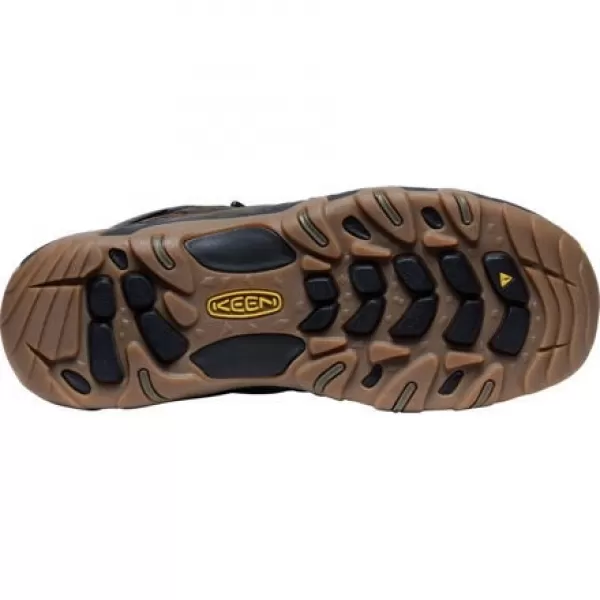  Panské boty KEEN HEADOUT MID WP BLACK OLIVE/FOSSIL ORANGE 