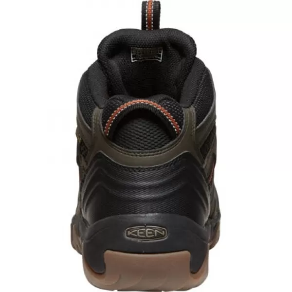  Panské boty KEEN HEADOUT MID WP BLACK OLIVE/FOSSIL ORANGE 
