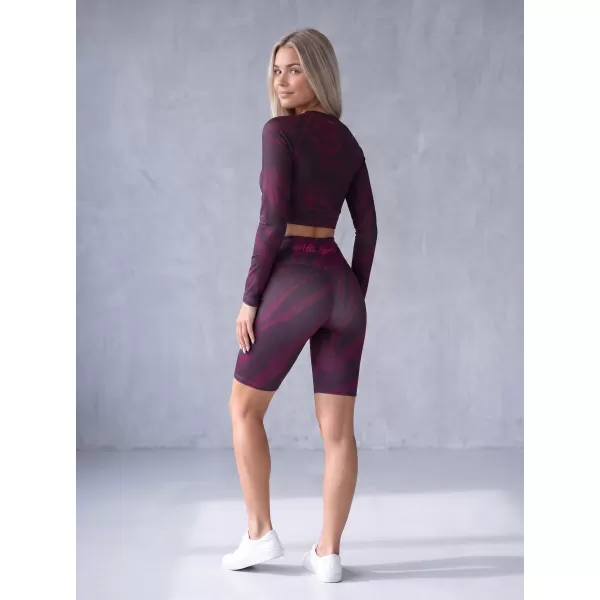  Dámské legíny nad kolena premium ALTISPORT VOJ/ALW072LEG02 WINE-RED 