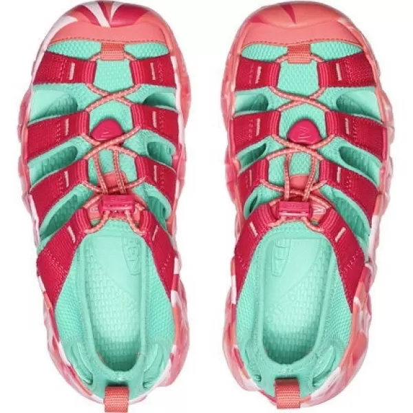  Dětské sandály KEEN HYPERPORT H2 YOUTH RASPBERRY/POOL BLUE 