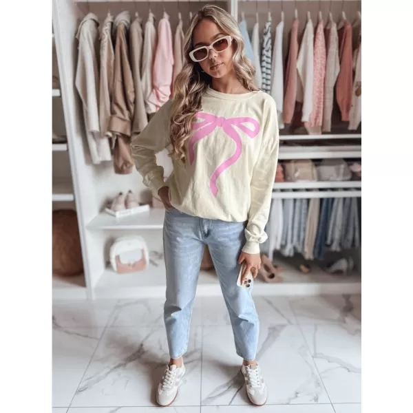  Dámská mikina oversize DSTREET SOFTTIE BÉŽOVÁ 