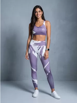 Dámské dlouhé legíny premium ALTISPORT VOJ/ALW081LEG01 FIALOVÁ