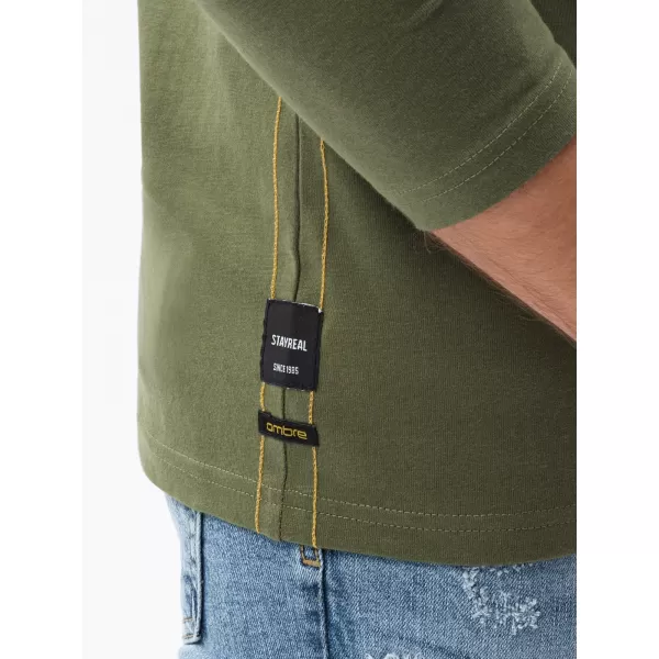  Pánské triko OMBRE L130 OLIVE 