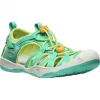 Dětské sandály KEEN MOXIE SANDAL YOUTH BRIGHT AQUA/BRIGHT MARIGOLD