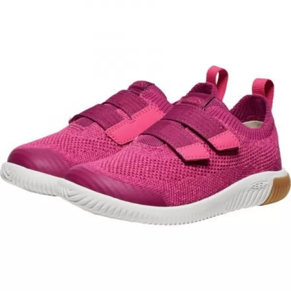  Dětské boty barefoot KEEN KNX KNIT DS BEAUJOLAIS/RASPBERRY 