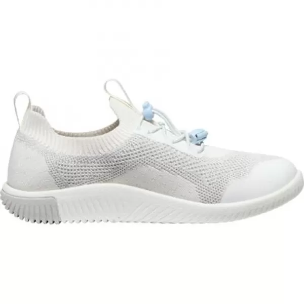  Dětské boty KEEN KNX KNIT LACE YOUTH STAR WHITE/SKYWAY 