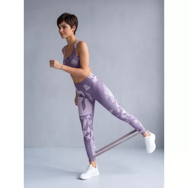  Dámské dlouhé legíny premium ALTISPORT VOJ/ALW080LEG01 ŠEDO-FIALOVÁ 