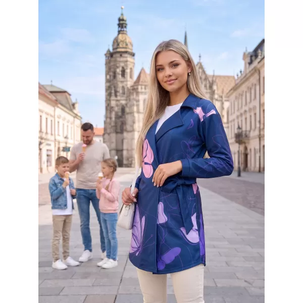  Dámské mikinové sáčko premium Altisport VOJ/ALW086MI05 TMAVĚ MODRÁ-FIALOVÁ 