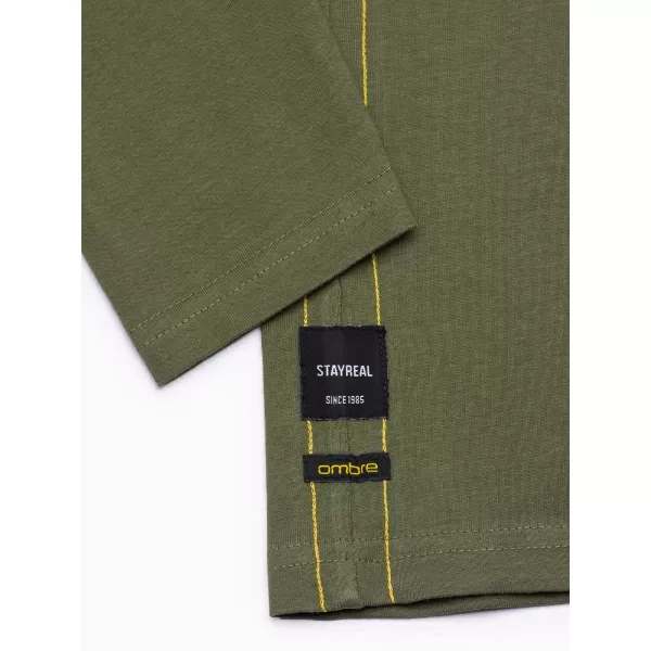  Pánské triko OMBRE L130 OLIVE 