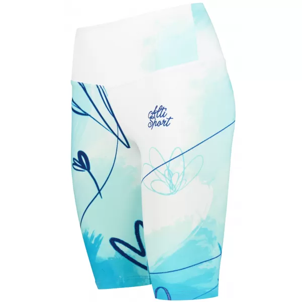  Dámské legíny nad kolena premium ALTISPORT VOJ/ALW083LEG02 BÍLOMODRÁ 