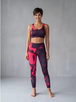 Dámské dlouhé legíny premium ALTISPORT VOJ/ALW080LEG01 WINE-RED