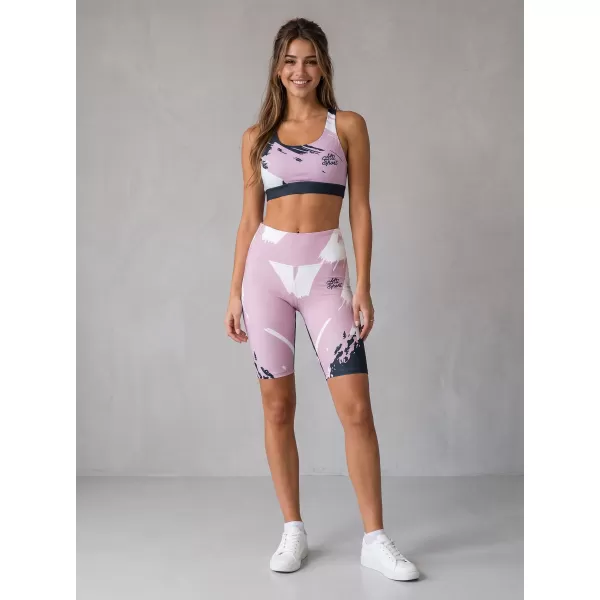  Dámské legíny nad kolena premium ALTISPORT VOJ/ALW081LEG02 RŮŽOVÁ-ČERNÁ 