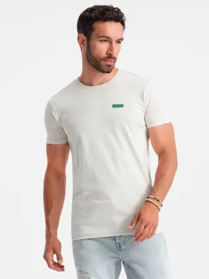 Pánské triko OMBRE OM-TSCT-0151 WHITE