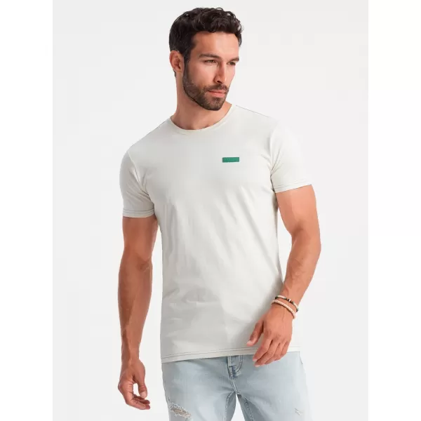  Pánské triko OMBRE OM-TSCT-0151 WHITE 