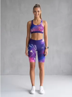 Dámské legíny nad kolena premium ALTISPORT VOJ/ALW083LEG02 FIALOVÁ