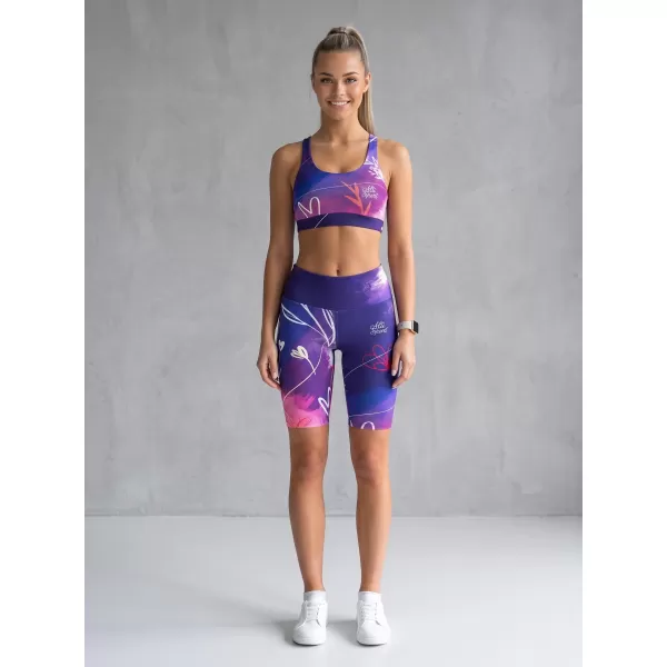  Dámské legíny nad kolena premium ALTISPORT VOJ/ALW083LEG02 FIALOVÁ 