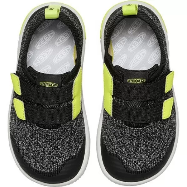  Dětské boty barefoot KEEN KNX KNIT DS BLACK/EVENING PRIMROSE 