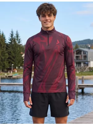 Pánská sportovní mikina premium plus ALTISPORT VOJ/ALM072MI04 WINE-RED
