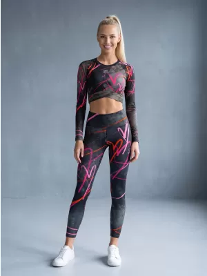 Dámské dlouhé legíny premium ALTISPORT VOJ/ALW082LEG01 ČERNÁ