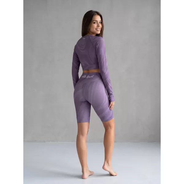 Dámské legíny nad kolena premium ALTISPORT VOJ/ALW072LEG02 FIALOVÁ 