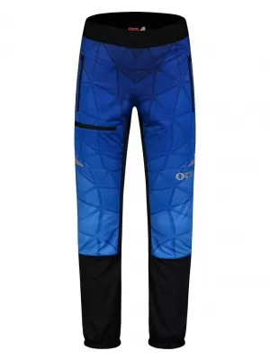Pánské lehké nepromokavé softshell kalhoty NORDBLANC JAUNTINESS NBWPM8101 MODRÁ