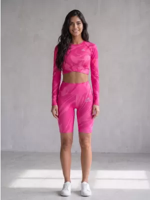 Dámské legíny nad kolena premium ALTISPORT VOJ/ALW072LEG02 HOT-PINK