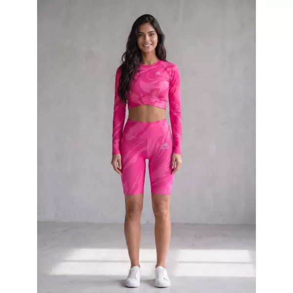  Dámské legíny nad kolena premium ALTISPORT VOJ/ALW072LEG02 HOT-PINK 