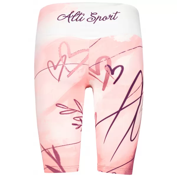  Dámské legíny nad kolena premium ALTISPORT VOJ/ALW083LEG02 BÍLORŮŽOVÁ 