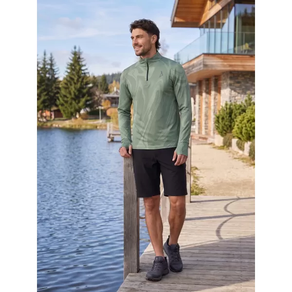  Pánská sportovní mikina premium plus ALTISPORT VOJ/ALM072MI04 ZELENÁ 