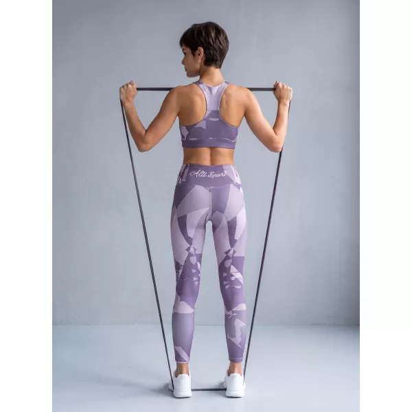  Dámské dlouhé legíny premium ALTISPORT VOJ/ALW080LEG01 ŠEDO-FIALOVÁ 
