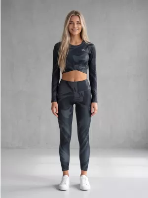 Dámské dlouhé legíny premium ALTISPORT VOJ/ALW072LEG01 BLACK