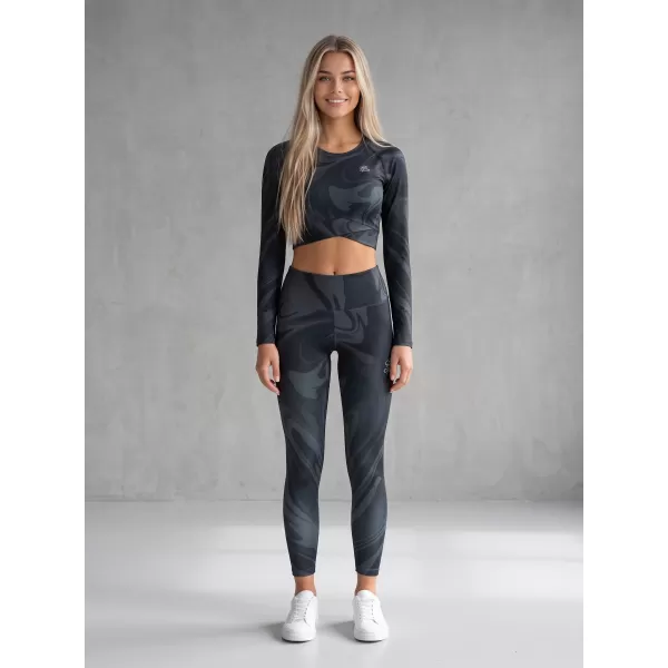  Dámské dlouhé legíny premium ALTISPORT VOJ/ALW072LEG01 BLACK 