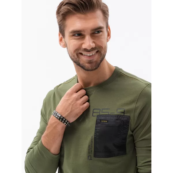  Pánské triko OMBRE L130 OLIVE 