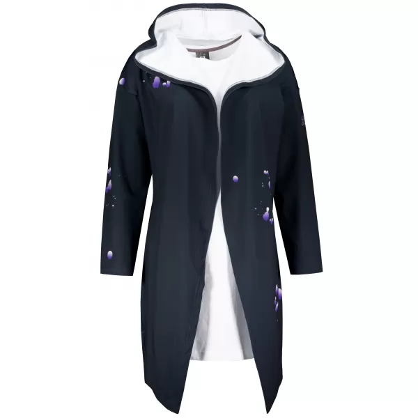  Dámský kardigan premium ALTISPORT VOJ/ALW077MI07 ČERNÁ-FIALOVÁ 