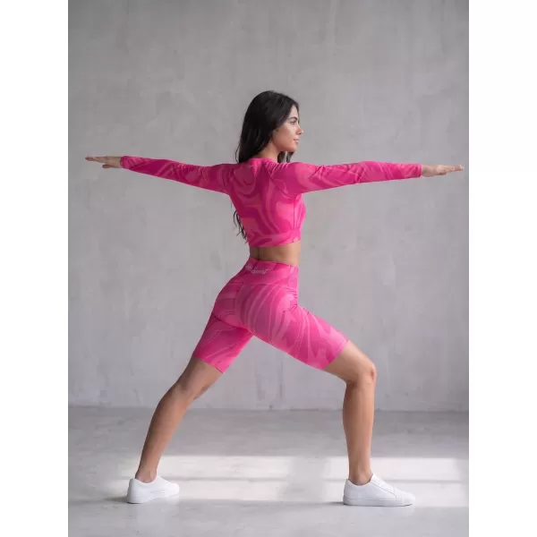  Dámské legíny nad kolena premium ALTISPORT VOJ/ALW072LEG02 HOT-PINK 