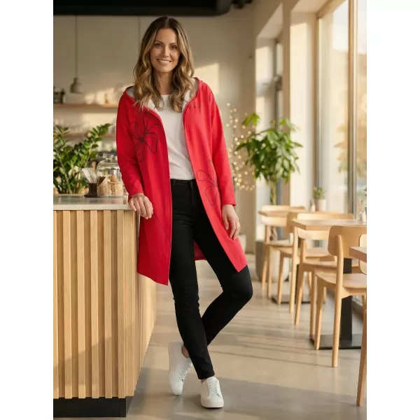  Dámský kardigan premium ALTISPORT VOJ/ALW075MI07 BRIGHT-RED 