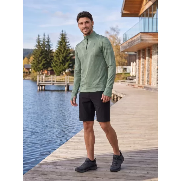  Pánská sportovní mikina premium plus ALTISPORT VOJ/ALM072MI04 ZELENÁ 